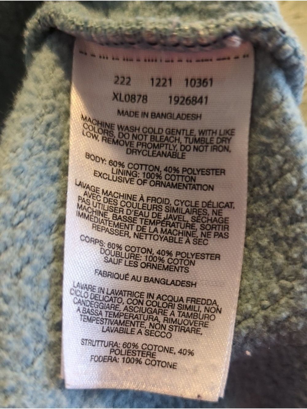 Columbia Men's Light Blue Fleece Hoodie Pullover Mountain Ski Snowboard Large - Picture 13 of 14